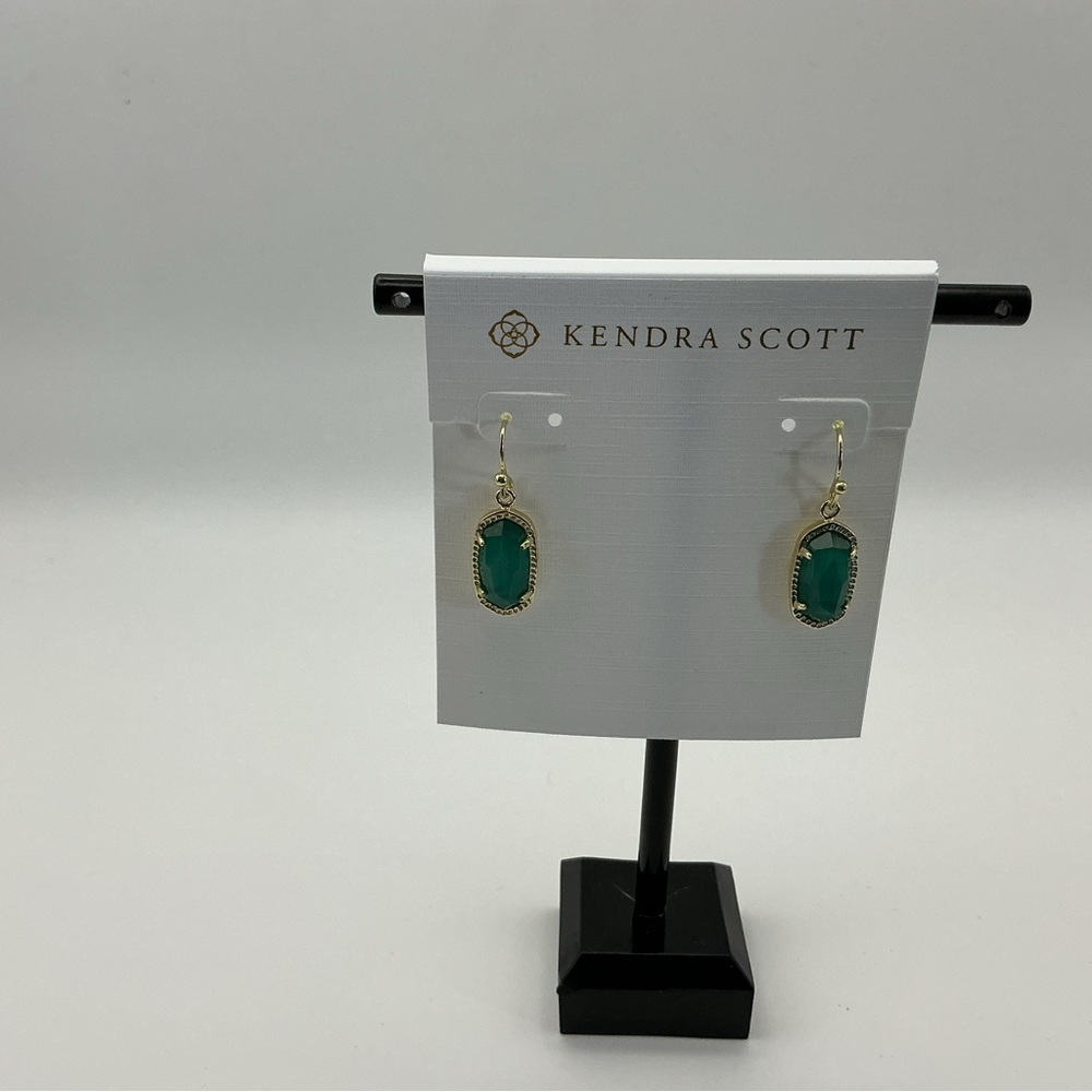 Kendra Scott Teal and Gold Stud Earrings